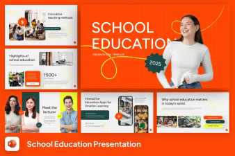 School Education PowerPoint Template